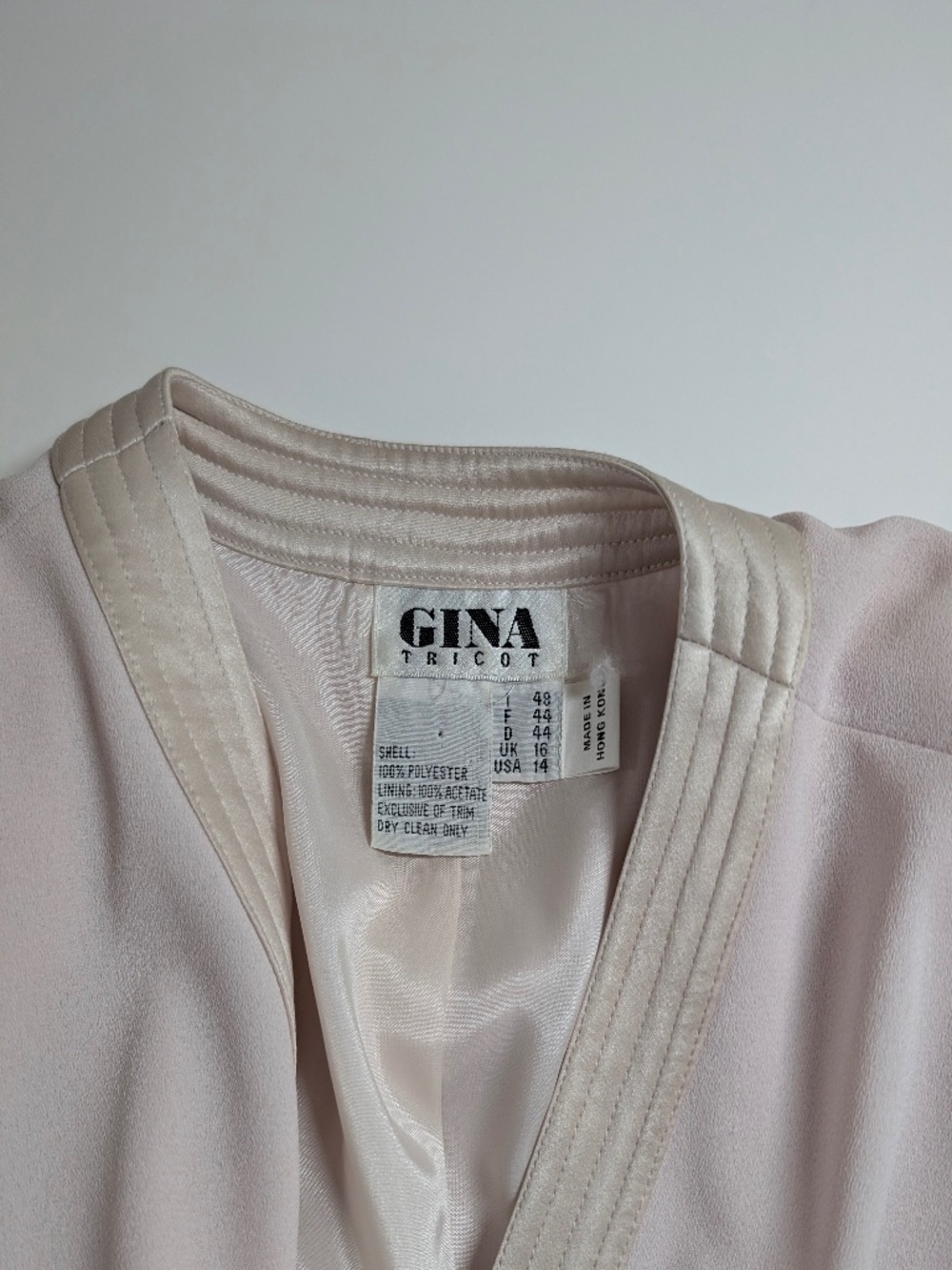 Vintage Pastel Oversized Blazer Button Down Size 14 Pink (v) - Picture 4 of 13